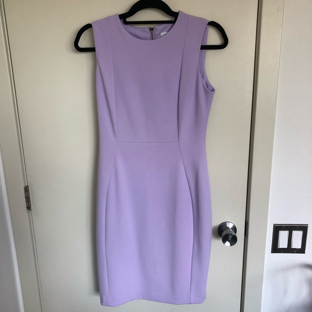 Calvin Klein Sheath Dress in Lilac Purple, NWOT